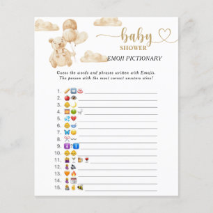 Bear Emoji bild-babydusch