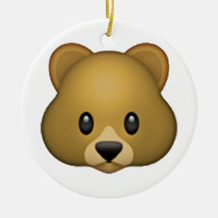 Bear - Emoji Julgransprydnad Keramik