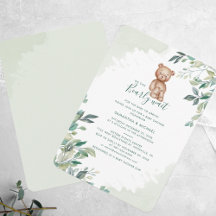 Bear Eucalyptus Foliage Par Baby Shower