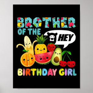 Bear Family of the Birthday Girl Dancing Poster