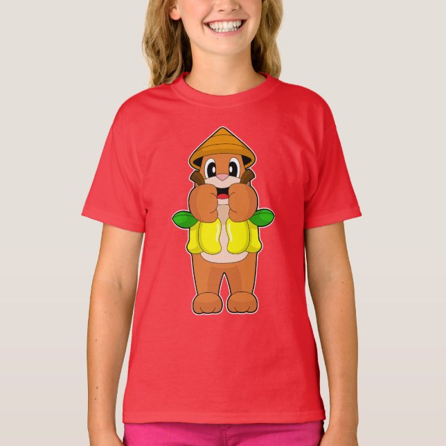 Bear Farmer Fruit T Shirt (Framsida)