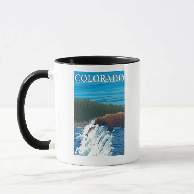 Bear FishingColorado Mugg (Vänster)