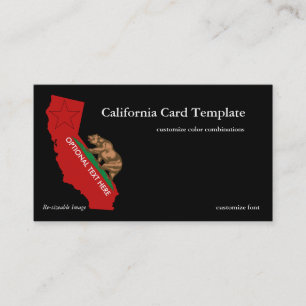 Bear Flagga California State Affärskort Visitkort