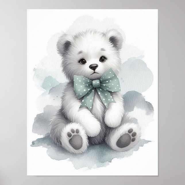 Bear Forest Nursery Wall Art Poster (Framsidan)