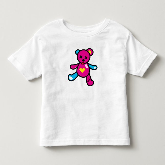 Bear Friend Rosa T Shirt (Framsida)