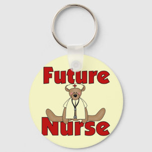 Bear Future Nurse T-shirts and Gifts Nyckelring