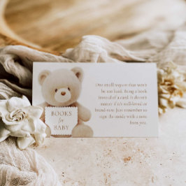 Bear Gender Neutral Bokar för Baby Tilläggskort