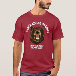 Bear “Generations Strong” Custom Family Reunion  T Shirt