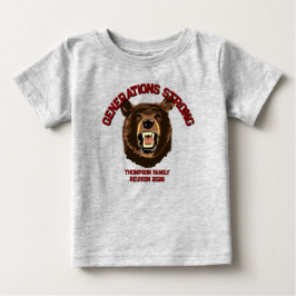 Bear “Generations Strong” Custom Family Reunion T Shirt