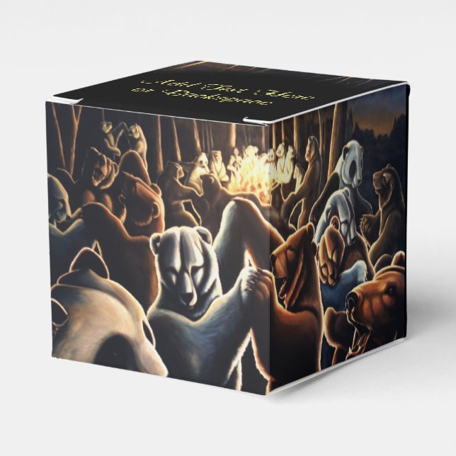 Bear Gift Box Personalize Dancing Bears Gift Box Presentaskar (Framsidan Sidan)