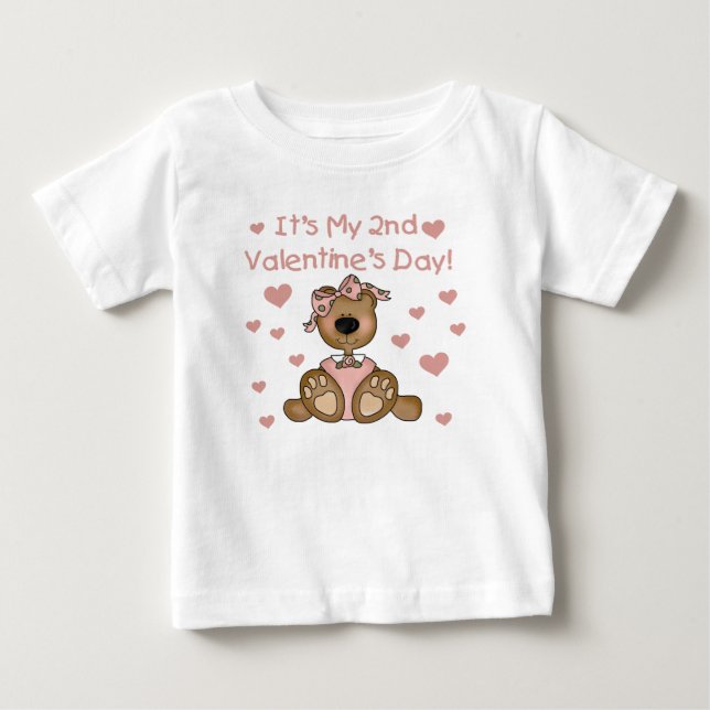Bear Girl 2:a Alla hjärtans dag T-shirt (Framsida)