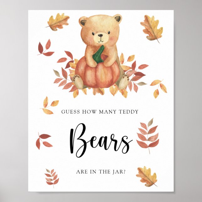 Bear - gissa hur många nallar poster (Framsidan)