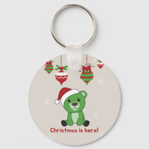 Bear God jul Winter Animals Bears Keychain Nyckelring