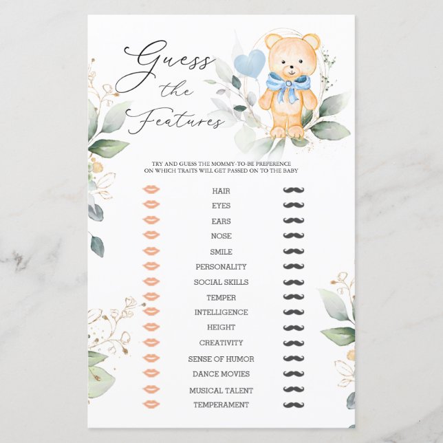 Bear Greenery gissar att Baby har babykläder (Framsida)