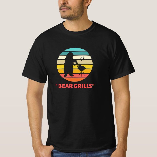 Bear Grills Barbicue T Shirt (Framsida)