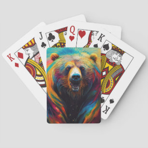 Bear Grizzly Animal Discovery Äventyr Nature Pla Casinokort