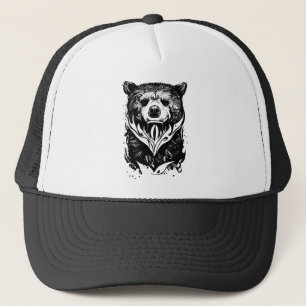 Bear Grizzly Vild Animal Nature Illustration Art T Keps