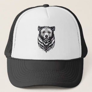 Bear Grizzly Vild Animal Nature Illustration Art T Keps