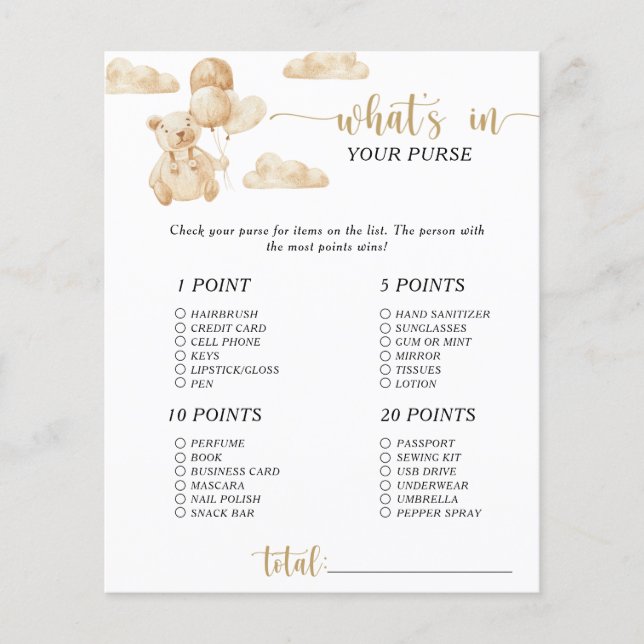 Bear guld font \ whin in in your purse match (Framsida)