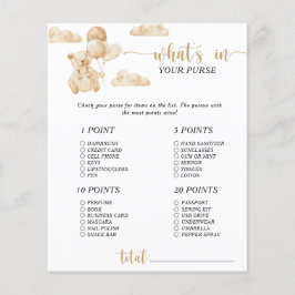 Bear guld font \ whin in in your purse match