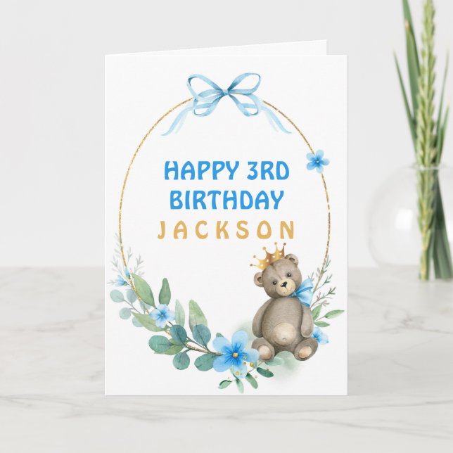 Bear Guld Krona Kort (Framsida)