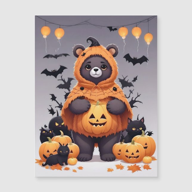 Bear Halloween Cute Adsible Funny Animal Magic (Framsida)