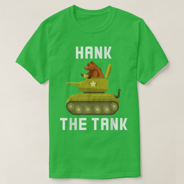 Bear Hank The Tank  T Shirt (Design framsida)