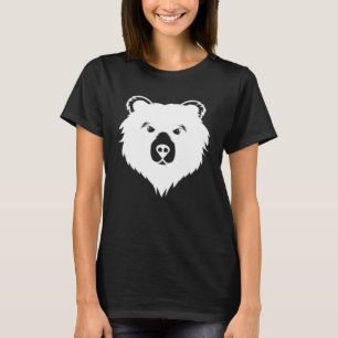 Bear Head Women Manar Graphics Bear T Shirt