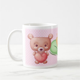 Bear Heart Collection - Rosa Kaffemugg