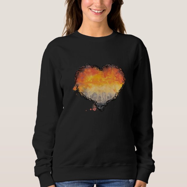 Bear heart community graphic with colourful waterc t shirt (Framsida)