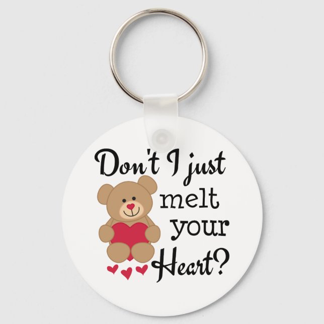 Bear Heart Melt Nyckelring (Framsida)