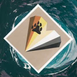 Bear Heart Pride Pappra blöjor Pappersservett