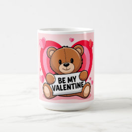 Bear hearts Be my Valentine Kaffemugg