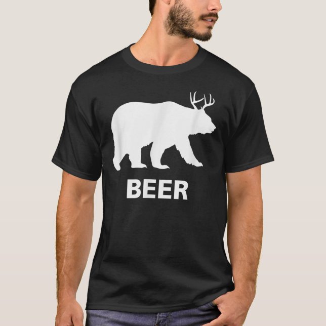 Bear Hjort Beer Classic T-Shirt (Framsida)