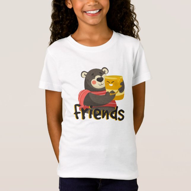 Bear honey Best Friend T-Shirt (Framsida)