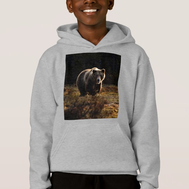 Bear Hoodie T Shirt (Framsida)