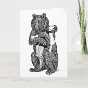 "Bear Hug"-hälsningskort Kort