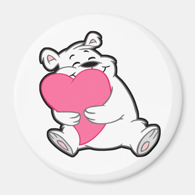 Bear Hug Magnets Magnet (Framsidan)