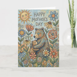 Bear Hug Mother's Day Card Kort