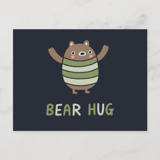 Bear Hug Vykort