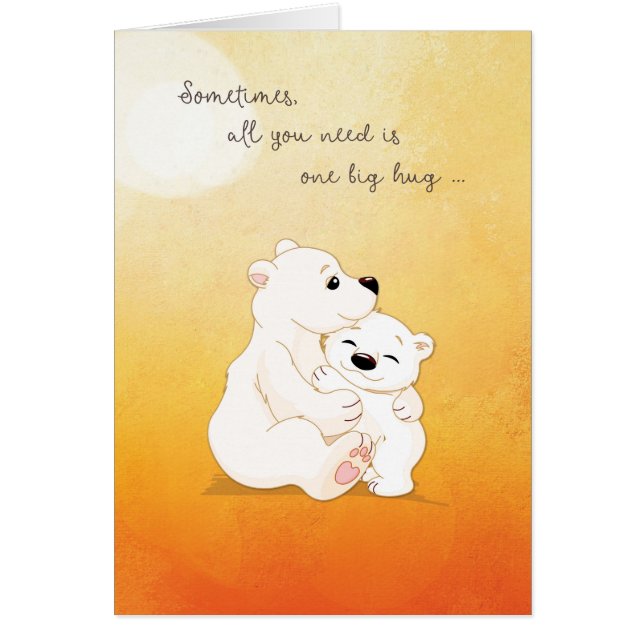 Bear Hugs åt dig Hälsningskort (Framsidan)