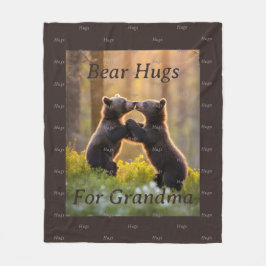 Bear Hugs Fleecefilt