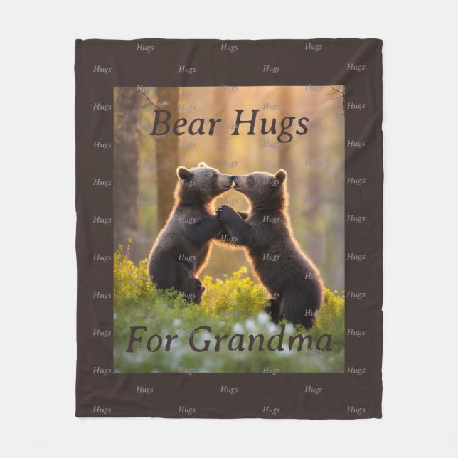 Bear Hugs Fleecefilt (Framsidan)