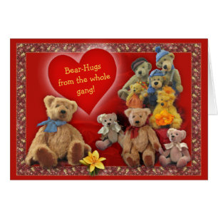 Bear-Hugs från hela Gang! Hälsningskort