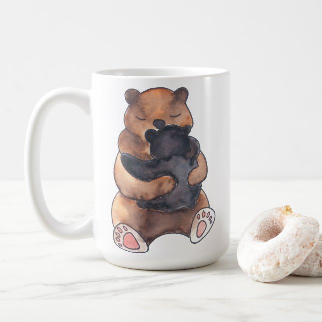 Bear Hugs Mamma Mamma Baby Bear Kaffemugg (Med munk)