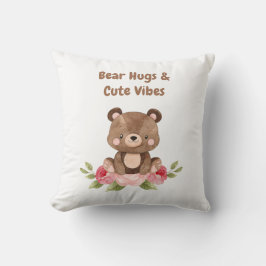 Bear Hugs och Cute Vibes Pillow Kudde