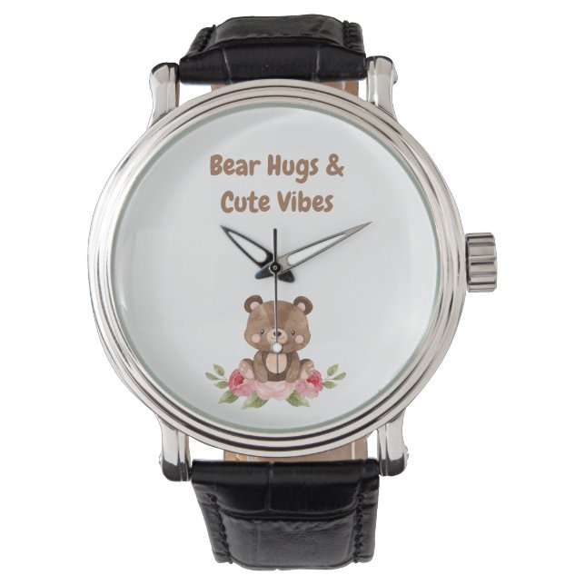 Bear Hugs och Cute Vibes Watch Armbandsur (Framsida)