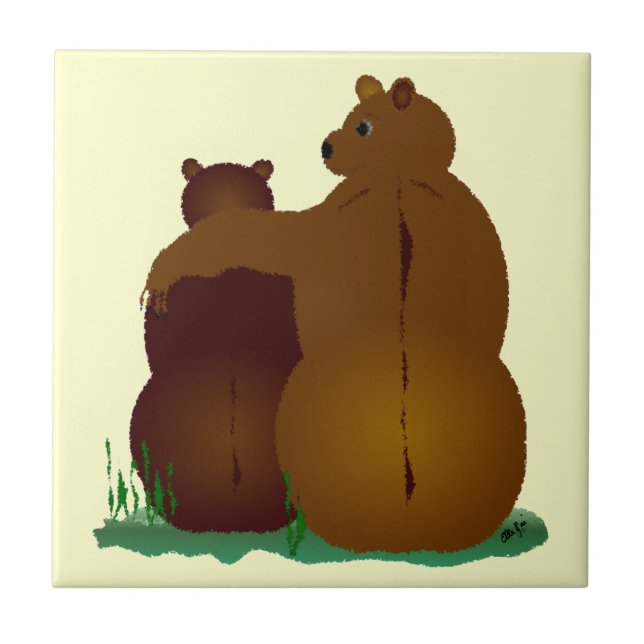 Bear Hugs Tile Kakelplatta (Framsidan)