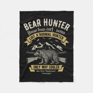 Bear Hunter T Shirt Vintage Hunting Funny Hunters Fleecefilt