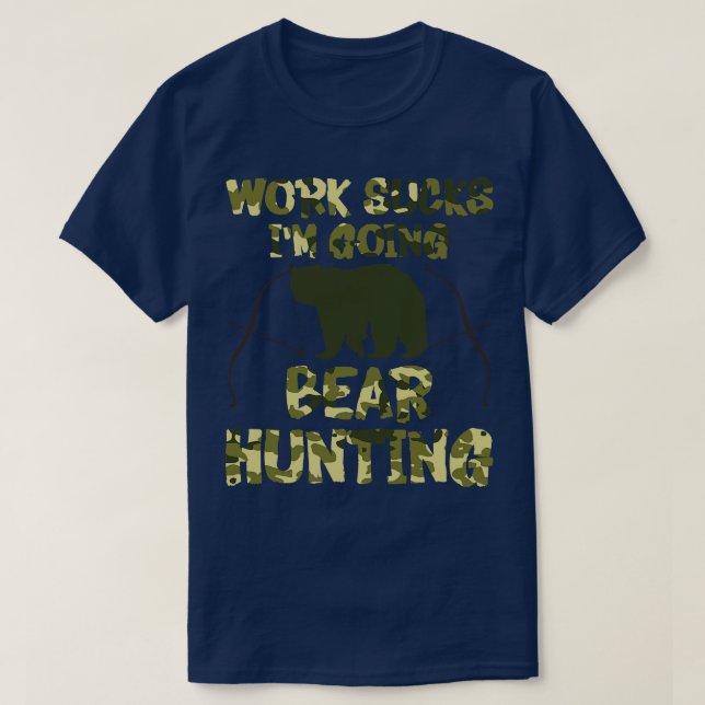 Bear Hunting Vild Animal Hunt Bear Hunter Hunter T Shirt (Design framsida)